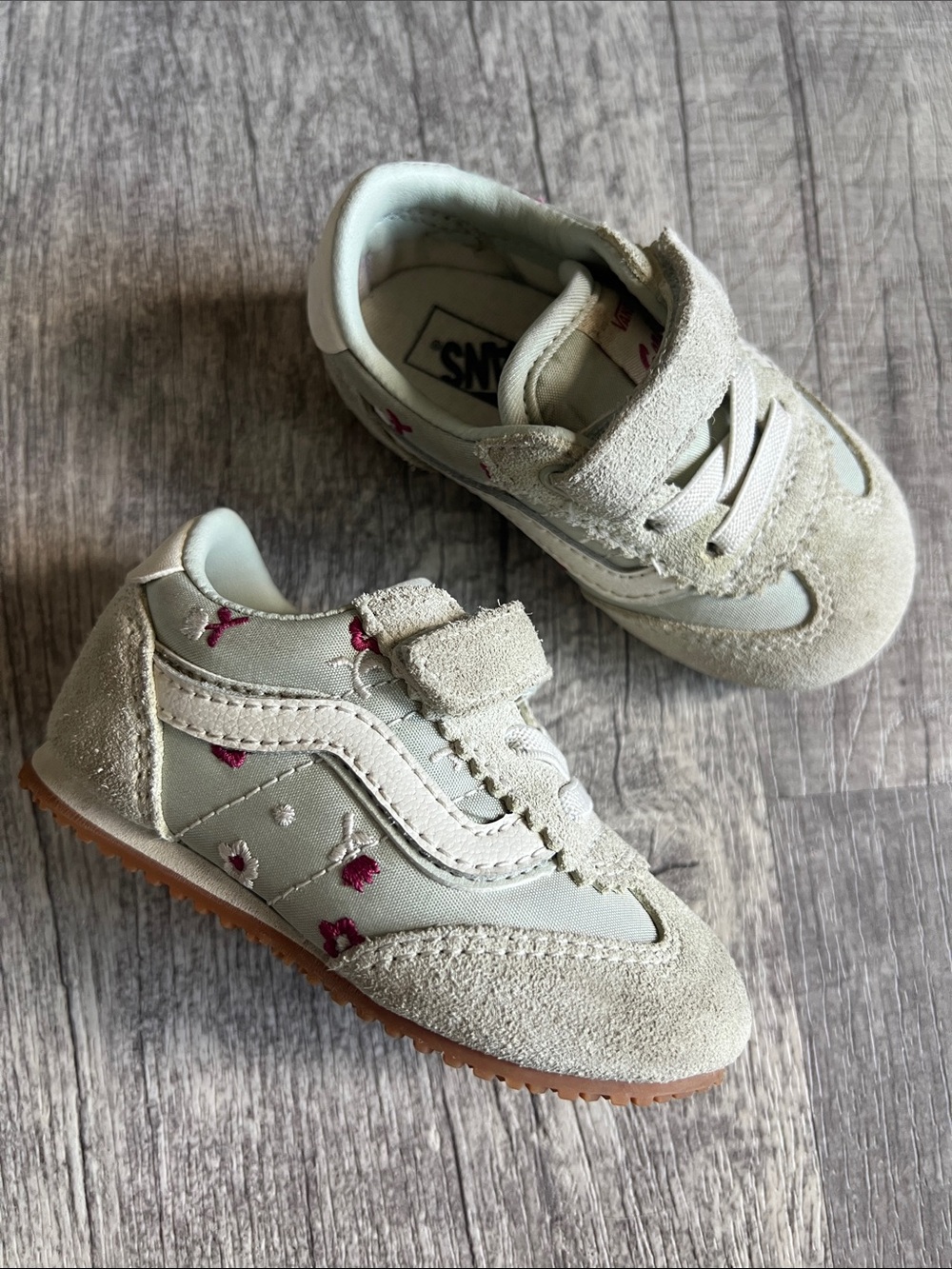 Vans Toddler Super Lowpro V Chantilly Floral Serio Rare Factory Sample Size 5T